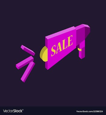 Black friday sale banner isometric image vector image