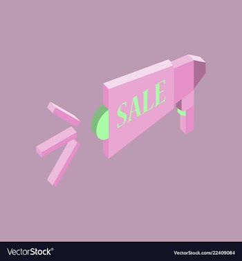 Black friday sale banner isometric image vector image