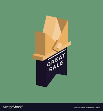 Black friday sale banner isometric image vector image