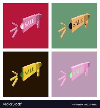 Black friday sale banner isometric image vector image
