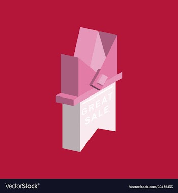 Black friday sale banner isometric image vector image