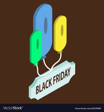 Black friday sale shopping poster seasonal vector image