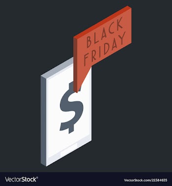 Black friday sale tag offer bannersale clearance vector image