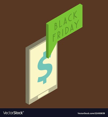 Black friday sale tag offer bannersale clearance vector image