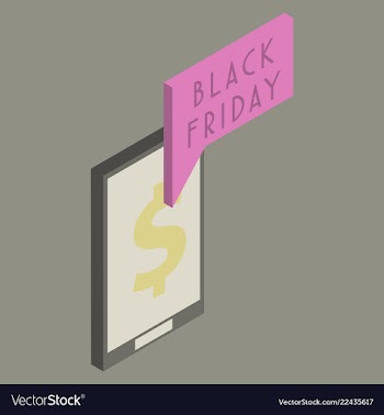 Black friday sale tag offer bannersale clearance vector image