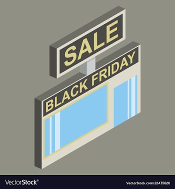 Black friday sale tag offer bannersale clearance vector image