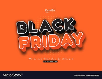 black friday text effect