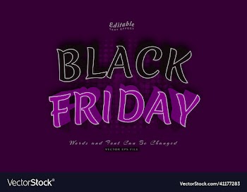 black friday text effect