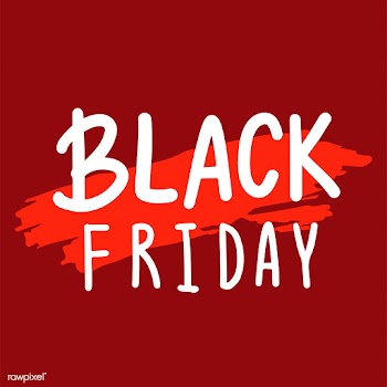 Black Friday typography vector in white | Free stock vector - 472415