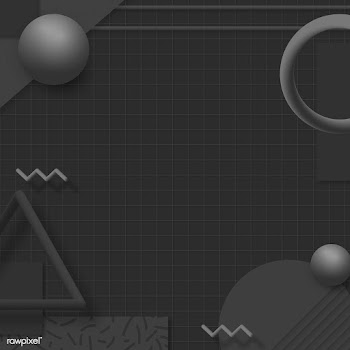 Black geometric Memphis social banner vector | Free  vector - 2281861