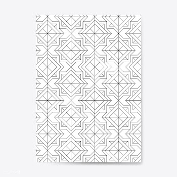 Black geometric seamless pattern on a white c.. | Free stock vector - 544447