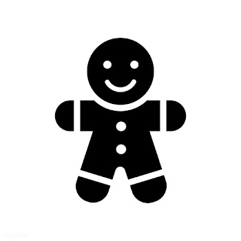Black gingerbread man Christmas holiday decor.. | Free stock vector - 511661