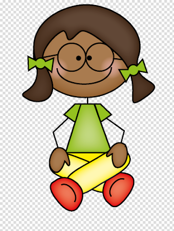 Black girl child sitting quietly clipart - Clip Art Library