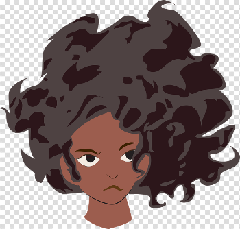Black Girl Head Wavy Hair - Free vector graphic on Pixabay