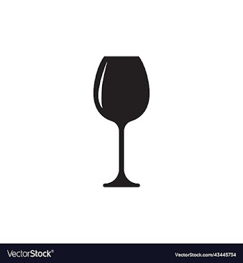 black goblet glass icon