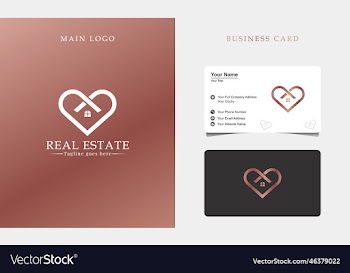 black gold real estate logo construction design