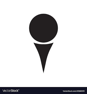 black golf ball solid icon
