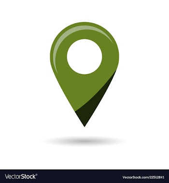 Black gps navigator point pin map flat icon vector image