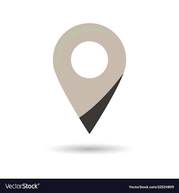 Black gps navigator point pin map flat icon vector image