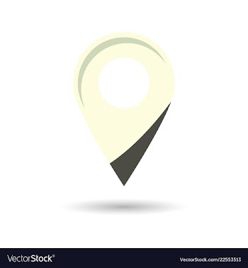 Black gps navigator point pin map flat icon vector image