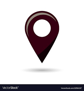 Black gps navigator point pin map flat icon vector image