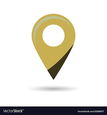 Black gps navigator point pin map flat icon vector image
