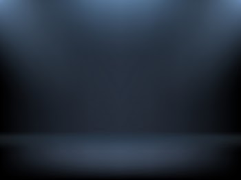 Black gradient background, spotlights illumination Free Vector