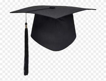 Black Graduation Hat - Transparent Background Graduation Hat