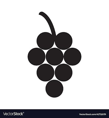 black grapes solid icon