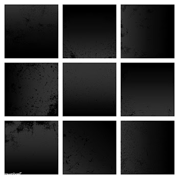 Black grunge distressed texture set | Free stock vector - 554462