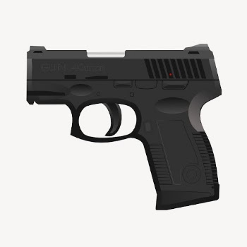 Black gun clipart, weapon illustration | Free Vector - rawpixel