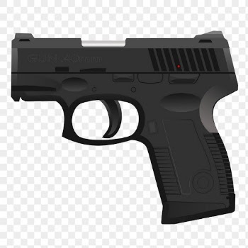 Black gun png sticker illustration, | Free PNG - rawpixel