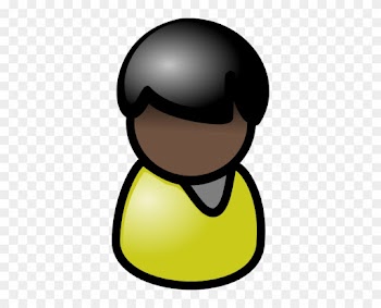 Black Hair Clipart Black Person - Clip Art People