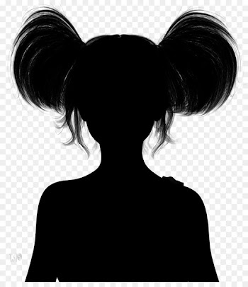 Black hair Silhouette Long hair -  