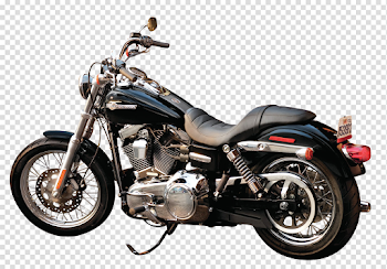 Black Harley Davidson Motorcycle Bike Transparent PNG Image - PngPix