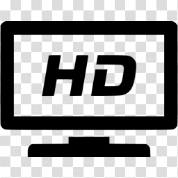 Black hdtv icon - Free black appliances icons