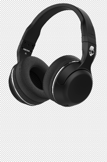 Black Headphone PNG Image