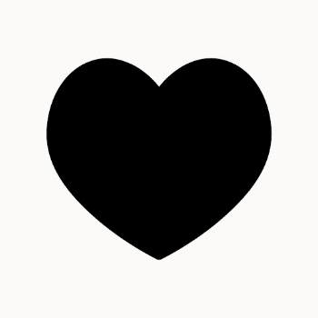 Black heart, filled icon, for social | Free Vector - rawpixel