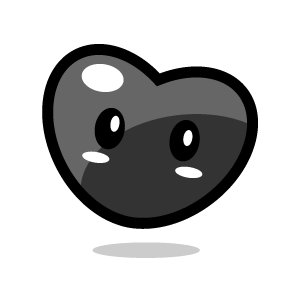 Black heart heart clipart pink cute march 3 with black background ...