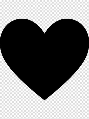 Black heart illustration, Heart Computer Icons , heart-shaped silhouette transparent background PNG clipart