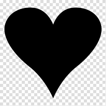 Black heart illustration, Heart Silhouette Computer Icons , mistletoe transparent background PNG clipart
