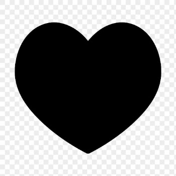 Black heart png, filled icon, | Free PNG - rawpixel
