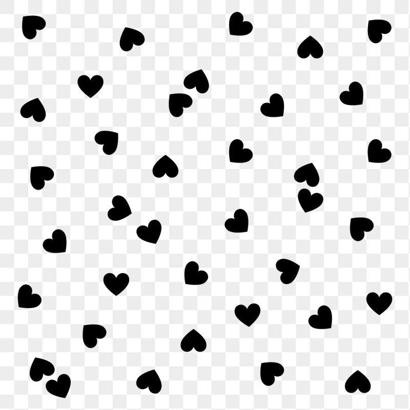 Black heart png sticker, cute | Free PNG - rawpixel