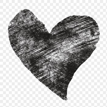 Black heart png sticker, transparent | Free PNG Sticker - rawpixel