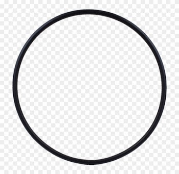 Black Hula Hoop - Silver Circle Frame Png