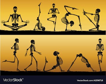 black human skeletons