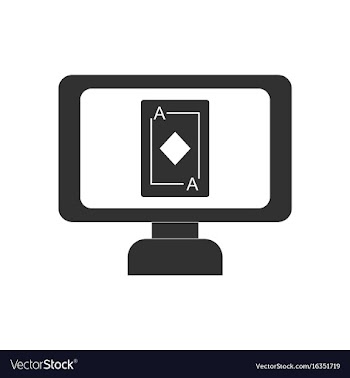 Black icon on white background ace of diamonds vector image