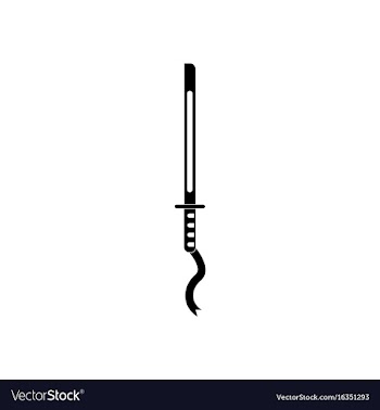 Black icon on white background ancient sword vector image