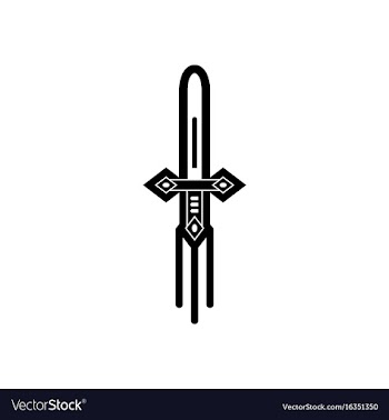 Black icon on white background ancient weapon vector image