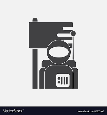 Black icon on white background astronaut and flag vector image